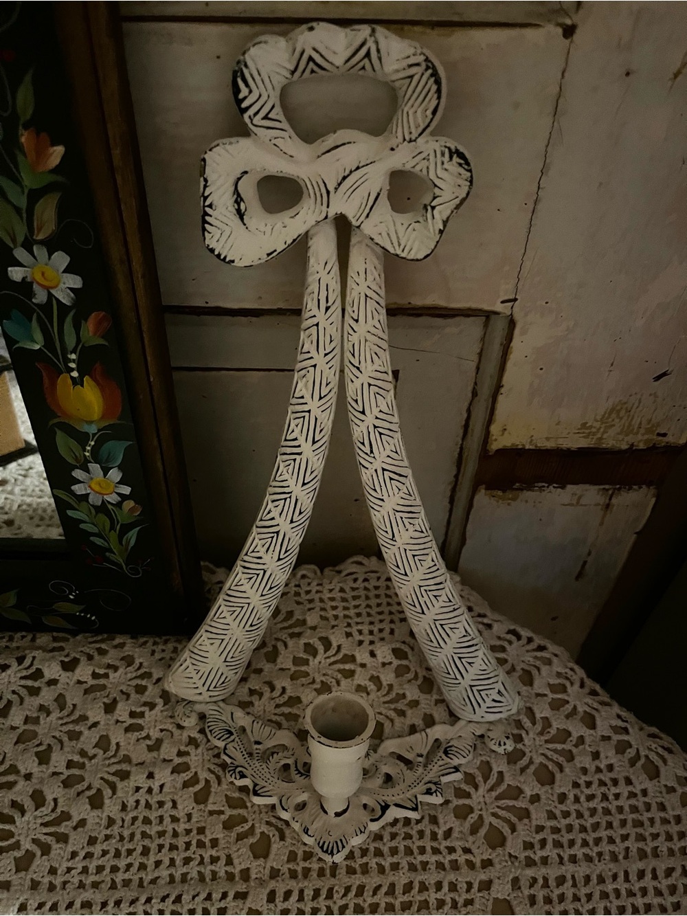 Metal Vintage Wall Hanging Candle Holder 11x7